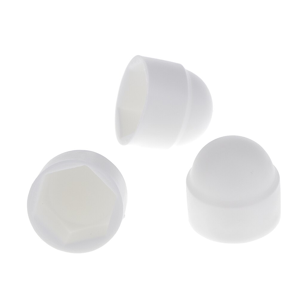 10Pcs M8 Dome Head Bolts White Dome Bolt Nut Protection Caps Covers Exposed Hex 13mm Spanner Building DIY Materials Screws