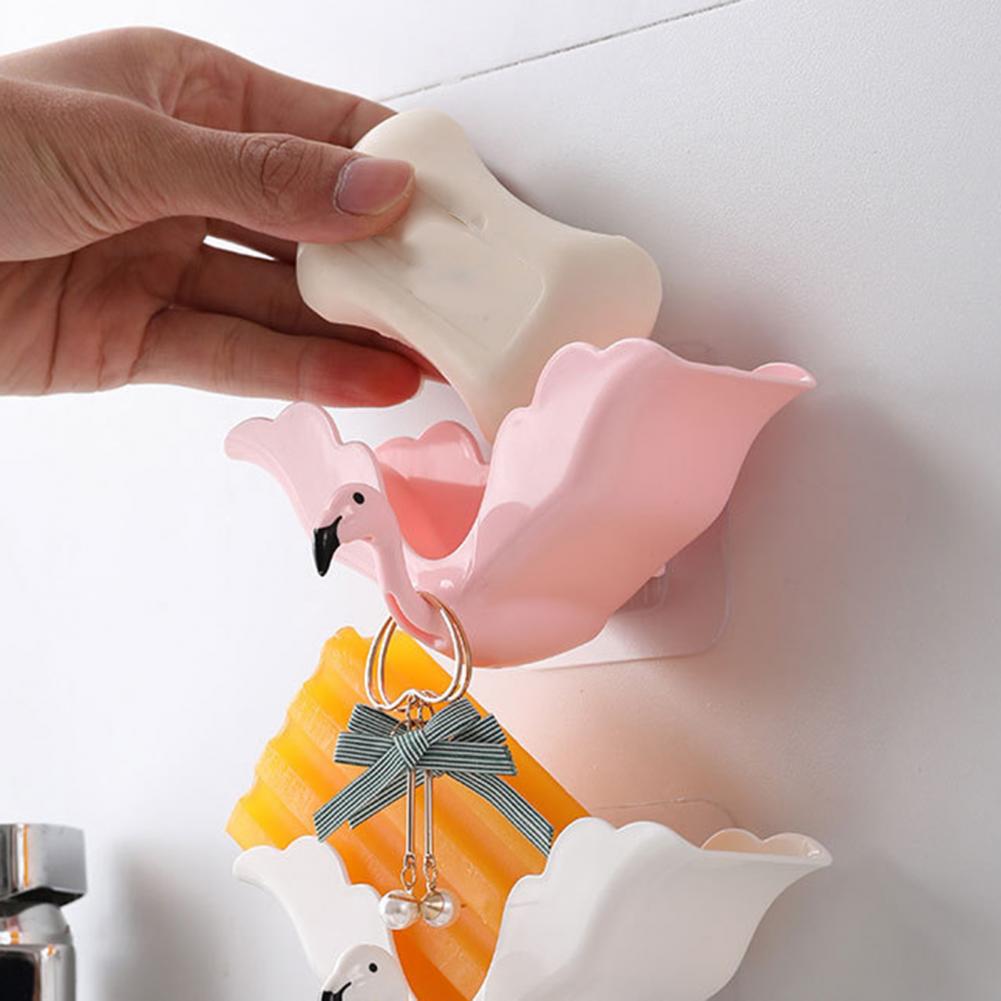Boîte à savon murale en plastique multifonction en forme d'oiseau, 1 pièce, vaisselle de savon, boîte de rangement de savon, accessoires de salle de bains, décoration de la maison