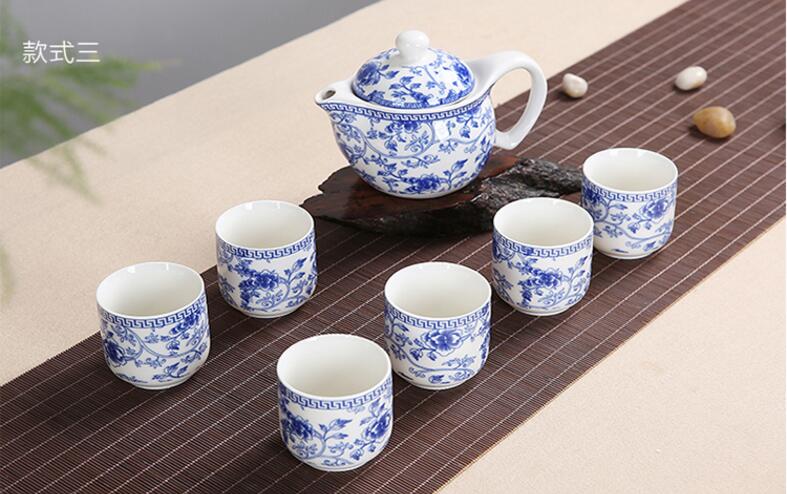 Kinesisk navn keramik jingdezhen keramiske tesæt kung fu te boligdekoration, jule kinesisk bryllup forsyninger god: C