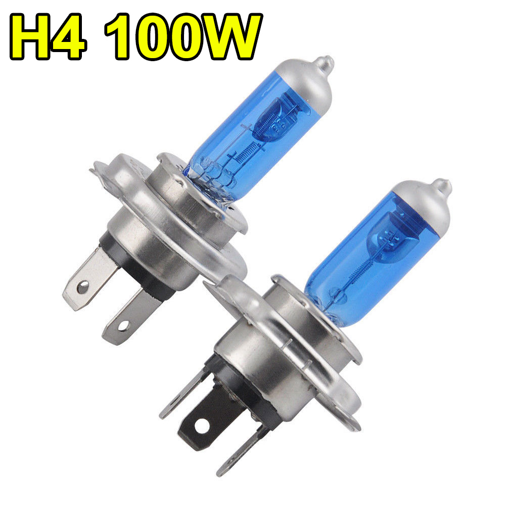 2 uds H4 H7 luz 12V 55W 100W bombillas luces antiniebla blancas superbrillantes H7 halógenas faros de coche lámpara fuente de luz de coche estacionamiento: Verde