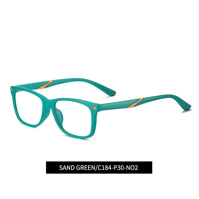 ROUPAI-gafas de sol con luz azul para niños y niñas, anteojos para juegos de ordenador con luz azul, con bloqueo de radiación: sand green C184-P30