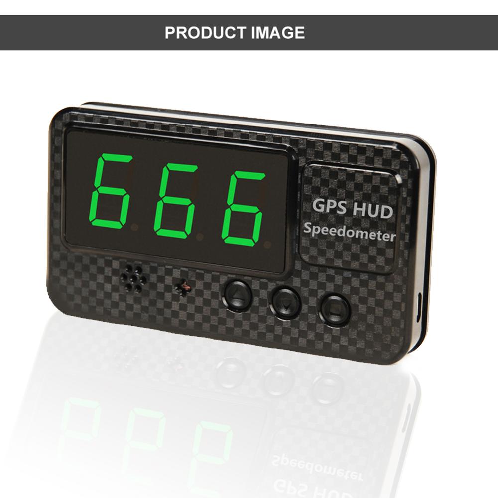 GPS Speedometer 3" Speed Odometer Mileage Odometer Digital Car Speed Alarm MPH KMH Altitude car HUD head up display C60S