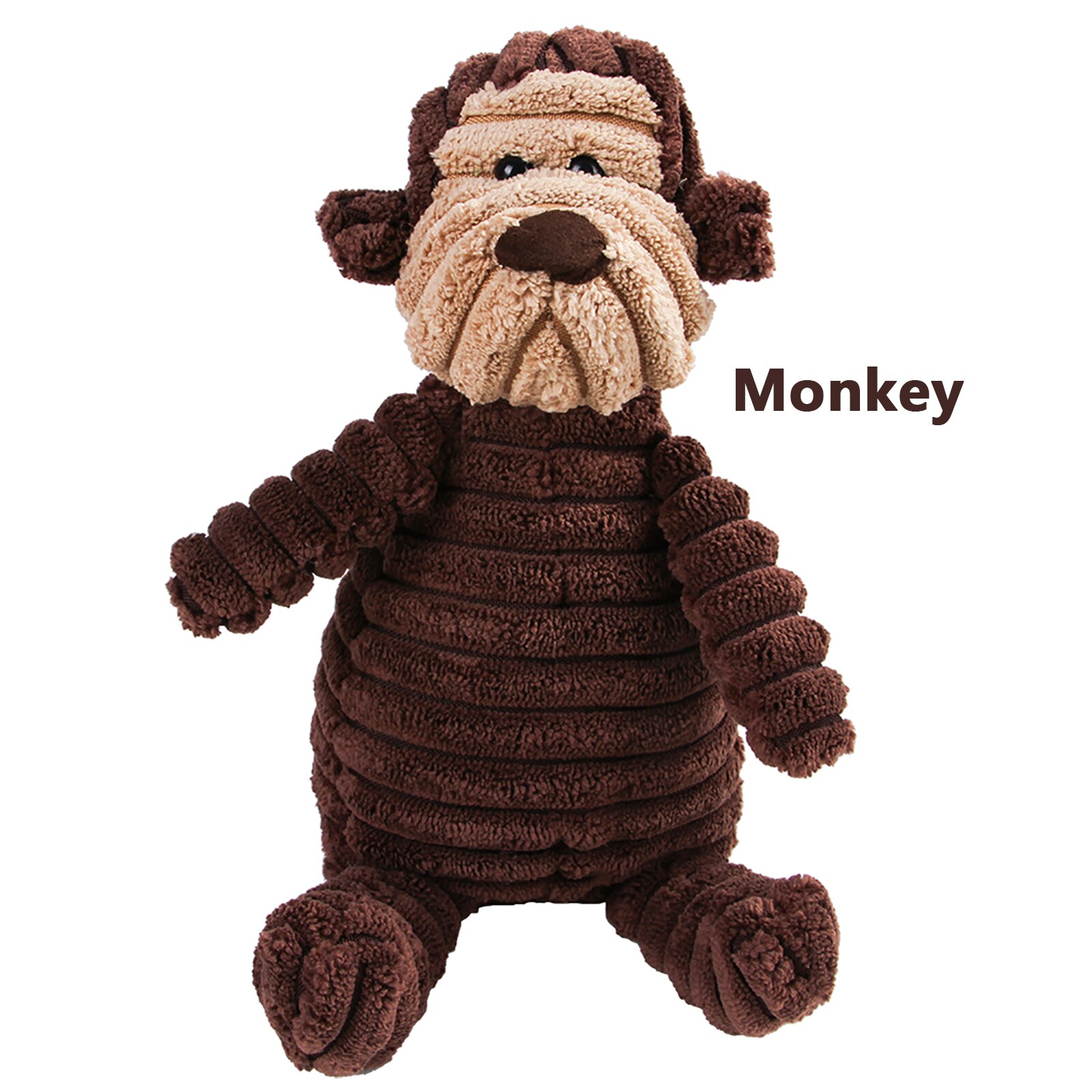 13 Colors Dog Chew Squeak Toys Rope Interactive Toy Cute Monkey Bear Lion Animal Plush Toy Puppy Chew Molar Toy: 4