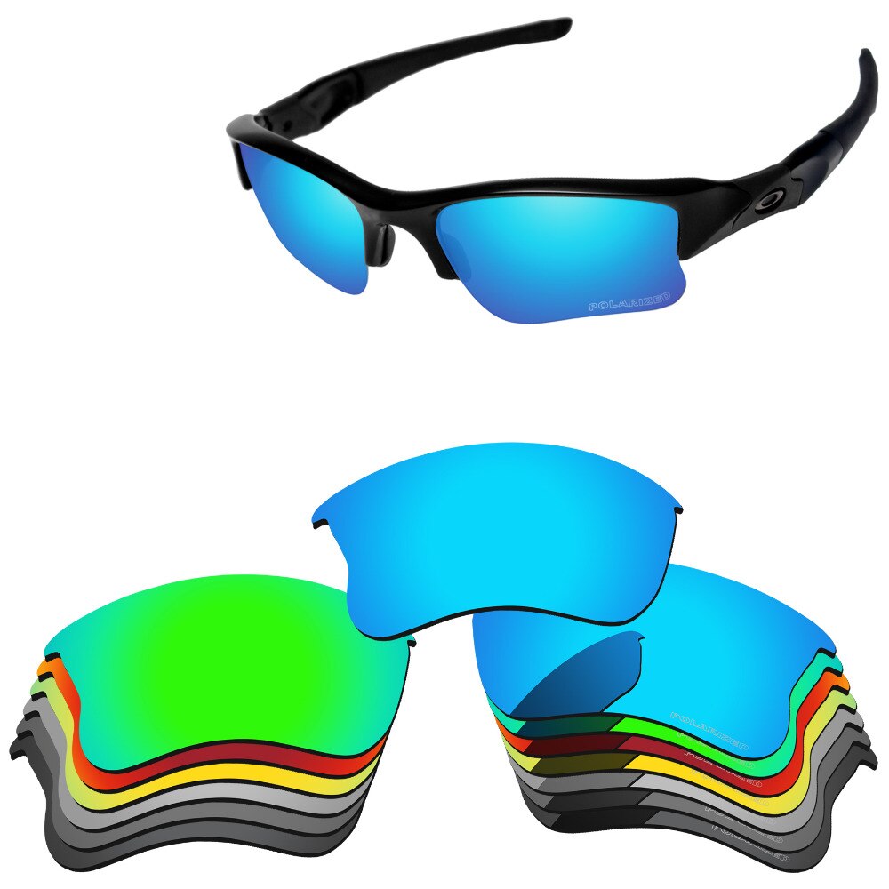 Alphax-lentes polarizadas de policarbonato para gafas de sol XLJ, lentes de repuesto para chaqueta plana auténtica, múltiples opciones