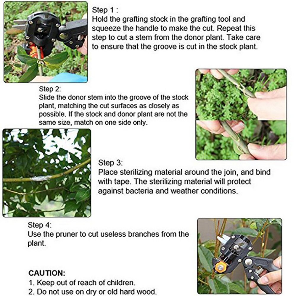 Garden Tools Fruit Tree Grafting Pruning Set Garden Farming Pruner Chopper Vaccination Cutting Tree Plant Inoculation Cut