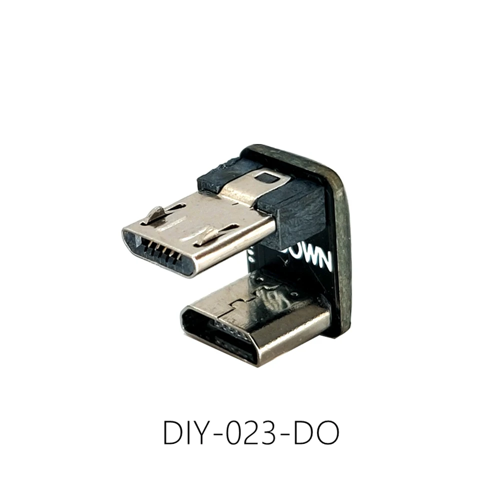 90 Degree USB Left Right Up Angled Micro 5pin Female to Micro USB Male Data Adapter to Mini Plug Plug Micro USB: Brown