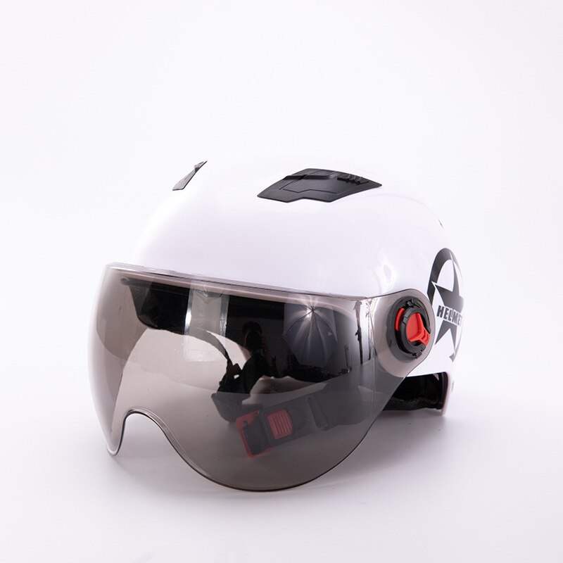 Cycling motorcycle helmet electric bicycle helmet off-road half helmet lens sun visor scooter motorcycle helmet winter men women