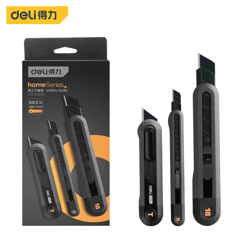 Delikatessen 3-teiliges einstellen Allzweckmesser Kunstschnitzmesser Cutter Schulbedarf Schnittwerkzeuge Tapete Briefpapier Expressversand Sicheres Messer: Burgunderrot