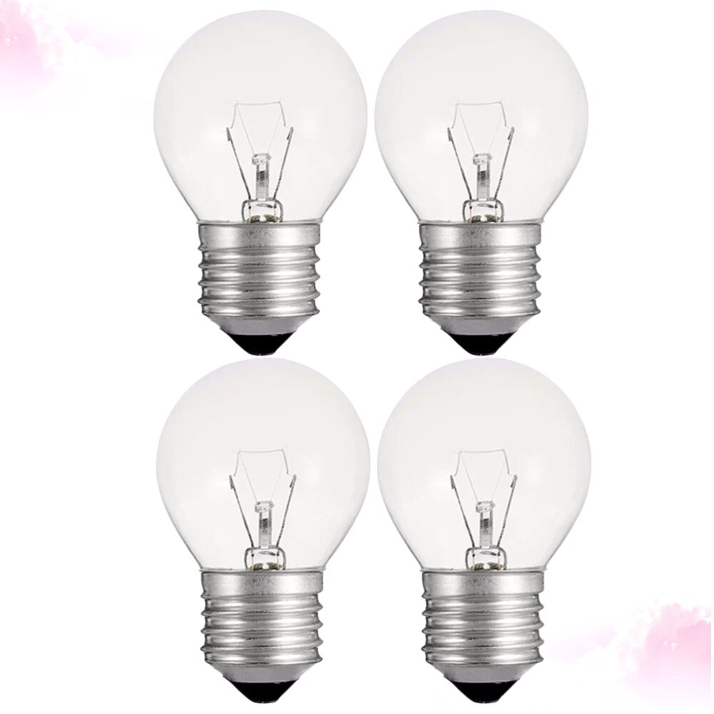 4pcs Filament Bulb Light Bulb Glass Incandescent Bulbs E27 Tungsten Filament Lights