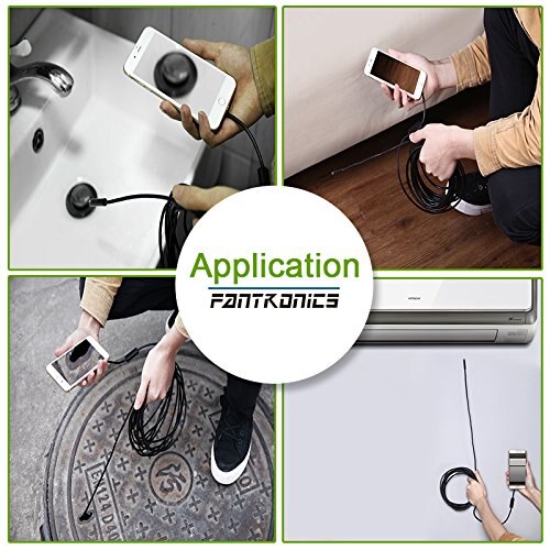 8.0mm 1080P HD USB Endoscope Endoscope Camera with 8 LED 1/2/5M Cable Waterproof Inspection Borescope for Android PC