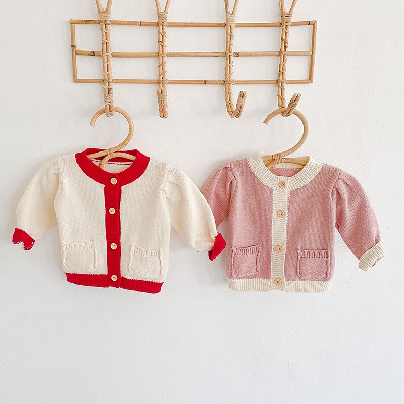 Veste de princesse à col rond pour petites filles, gilet à poches assorti à tout, gilet à la , vêtements d&#39;extérieur, printemps