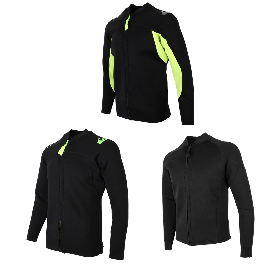 Men's 3mm Neoprene Long Sleeve Wetsuit Jacket Top - Scuba Diving, Surfing, Swimming