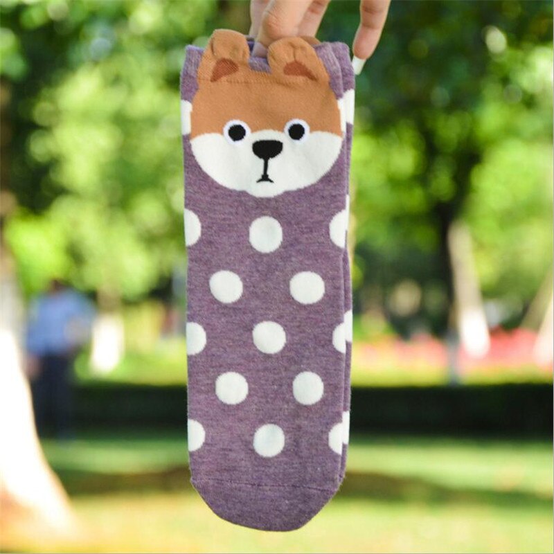 Algodón Buena calcetines de dibujos animados de las mujeres vistoso calcetines invierno mujer cómodo transpirable kawaii calcetines divertidos para mujeres originales