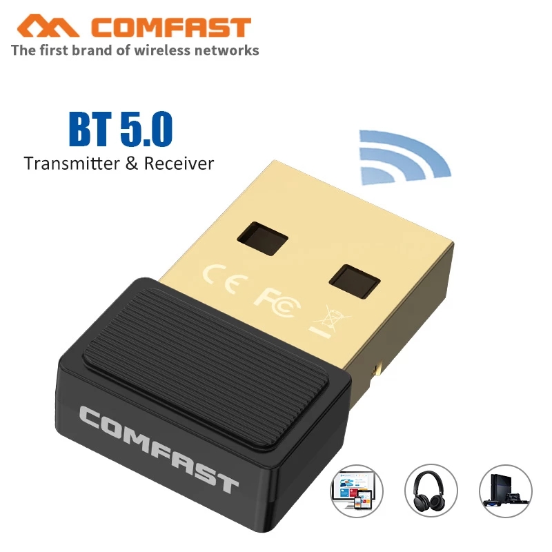 Gratis Driver BT5.0 Usb Bluetooth Dongle Adapter Voor Pc Speaker Draadloze Muis Audio Bluetooth Ontvanger Zender Mini Adapter: CF-B02