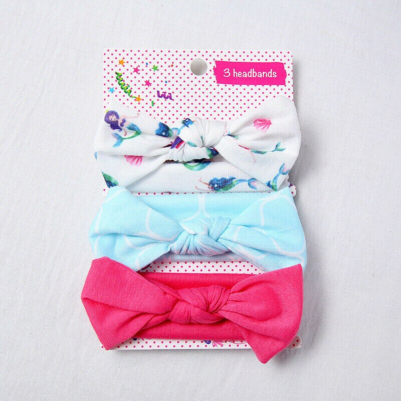 UK Elastic Baby Headdress Kids Hair Band Girls Bow Newborn Headband Ribbon