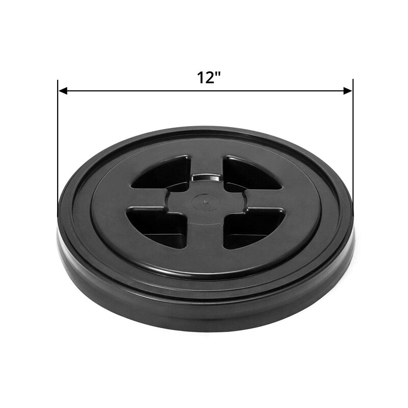 5 Gallon Screw Seal Lids for Plastic Bucket (Two Lids)