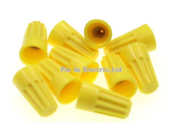 10 PCS Electrical Wire Connection Screw Twist Connector Cap w/ Spring Insert Assortment Kit