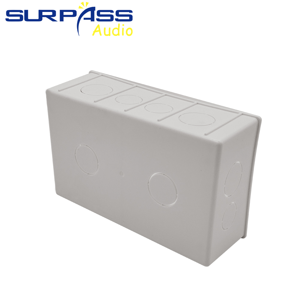 Wall Mounting Box Internal Cassette White Back Box 175*110*60mm For On-wall Amplifier Controller Switch and Socket