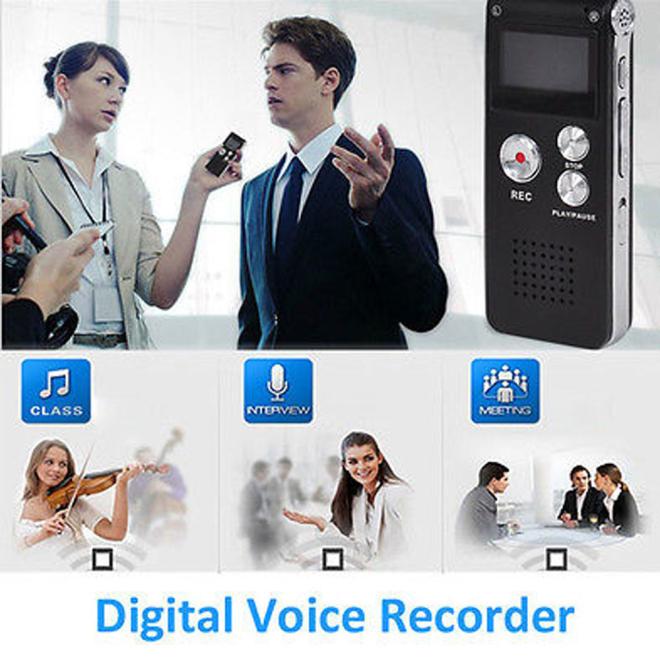 Carprie 8Gb Digital Audio Voice Recorder Oplaadbare Dictafoon Usb Drive MP3 Speler Ons Bolígrafo De Grabación