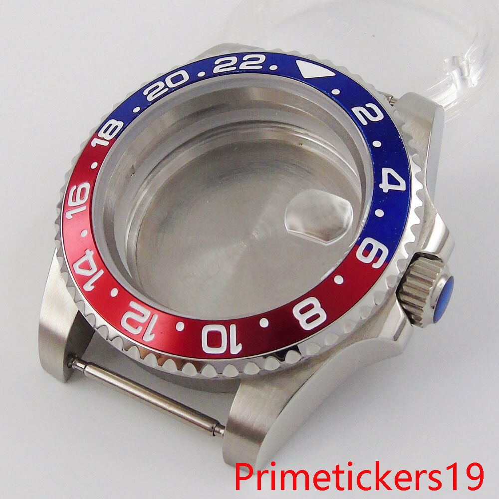 BLIGER men watch case fit NH35 sapphire stainless steel top automatic movement: D