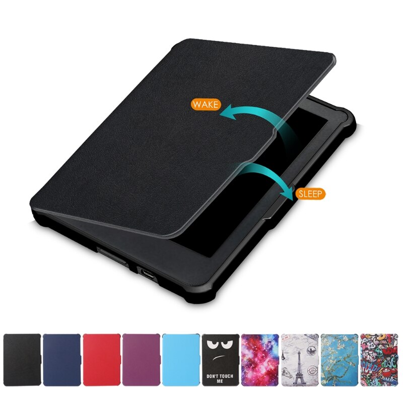 For Kobo Clara Clear HD Ultra Slim Smart Cover TPU Leather Protective Cases