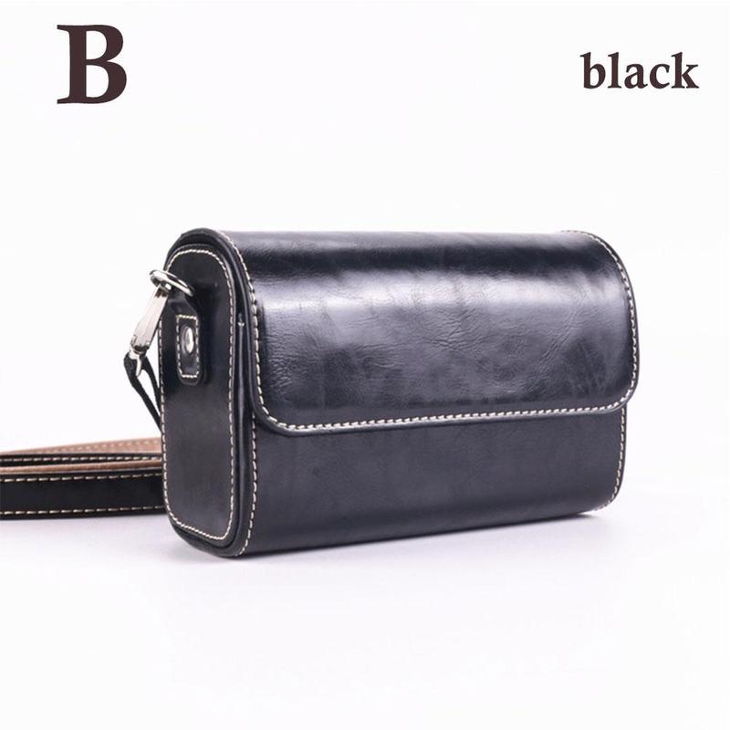 retro Kamera Ledertasche Tasche Für Mikro Einzigen SONY RX100 VII VI V VA IV III II HX90V HX90 HX80 HX99 HX95 HX60V HX50 HX30 HX20: B
