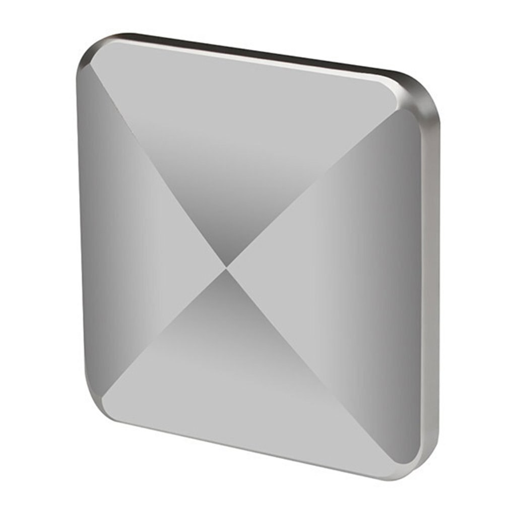 Flip Kinetic Desktop Toy Pocket Kinetic Energy Transfer Fingertip Top Decompression Toy Zinc Alloy Fidget Spinner: Silver Quadrilateral