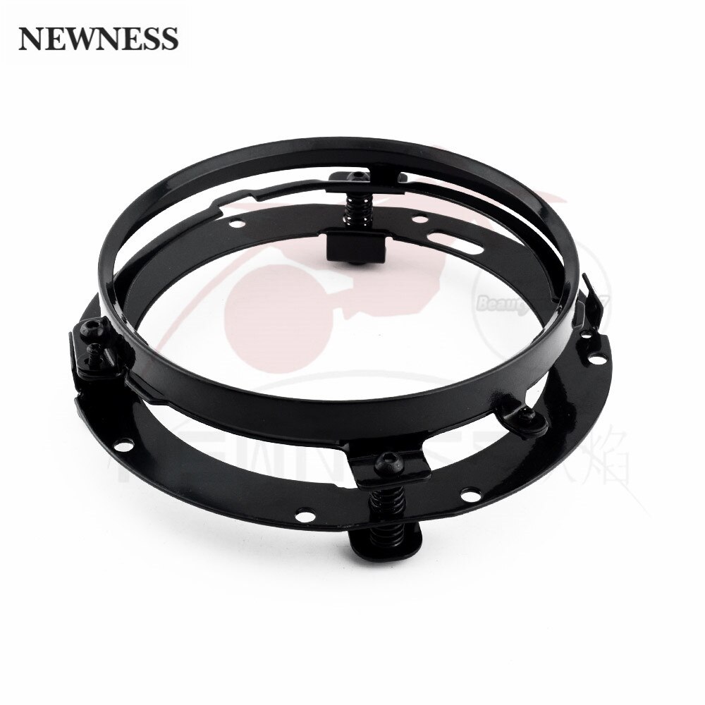 Mounting Bracket for 7inch LED Headlight Round Ring for Headlight mount Lamp Holder For Jeep Wrangler JK: black 1pcs
