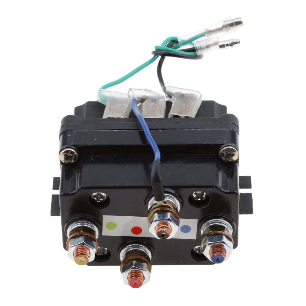 12v 500a atv vinsch solenoid kontaktor relä universal för 9500-17000 lbs atv utv 4wd 4 x 4 vinschar byte 80*7.5*40.5mm