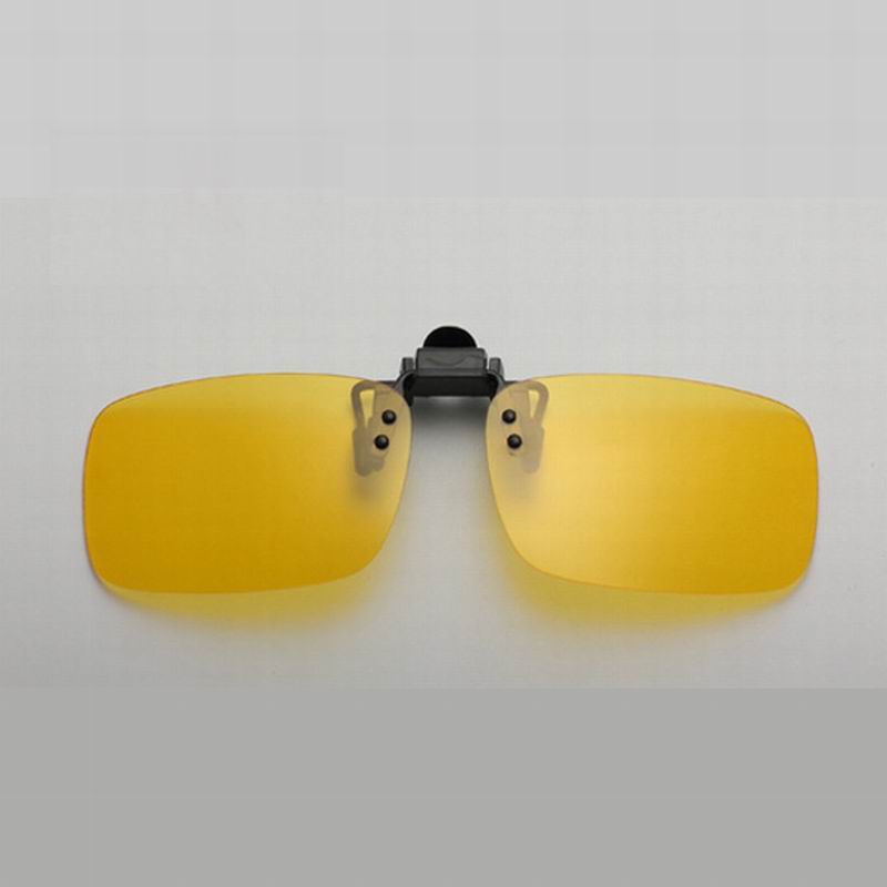 Super lys kun 6 gram pc solbriller med klip anti-uv polariseret tilføje på briller som nærsynethed: Nat / S
