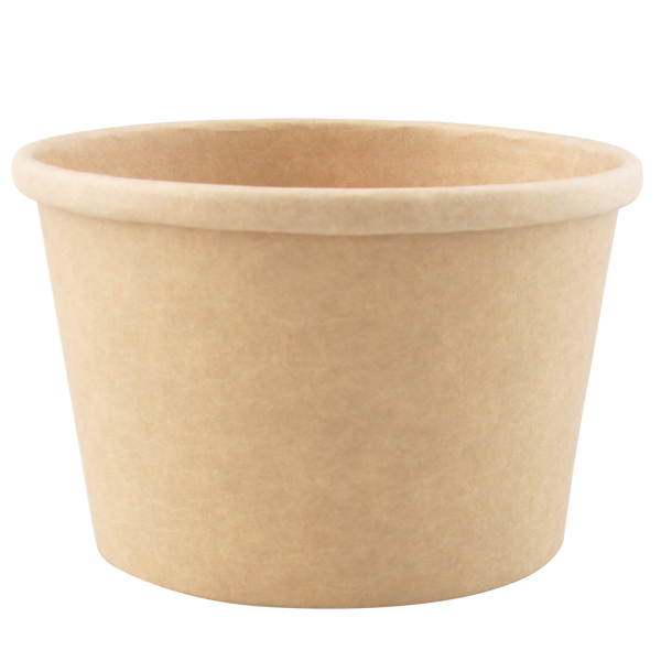 Hanlin Disposable food container 8oz-16oz Kraft paper soup bucket 500pieces/carton for soup: 8oz