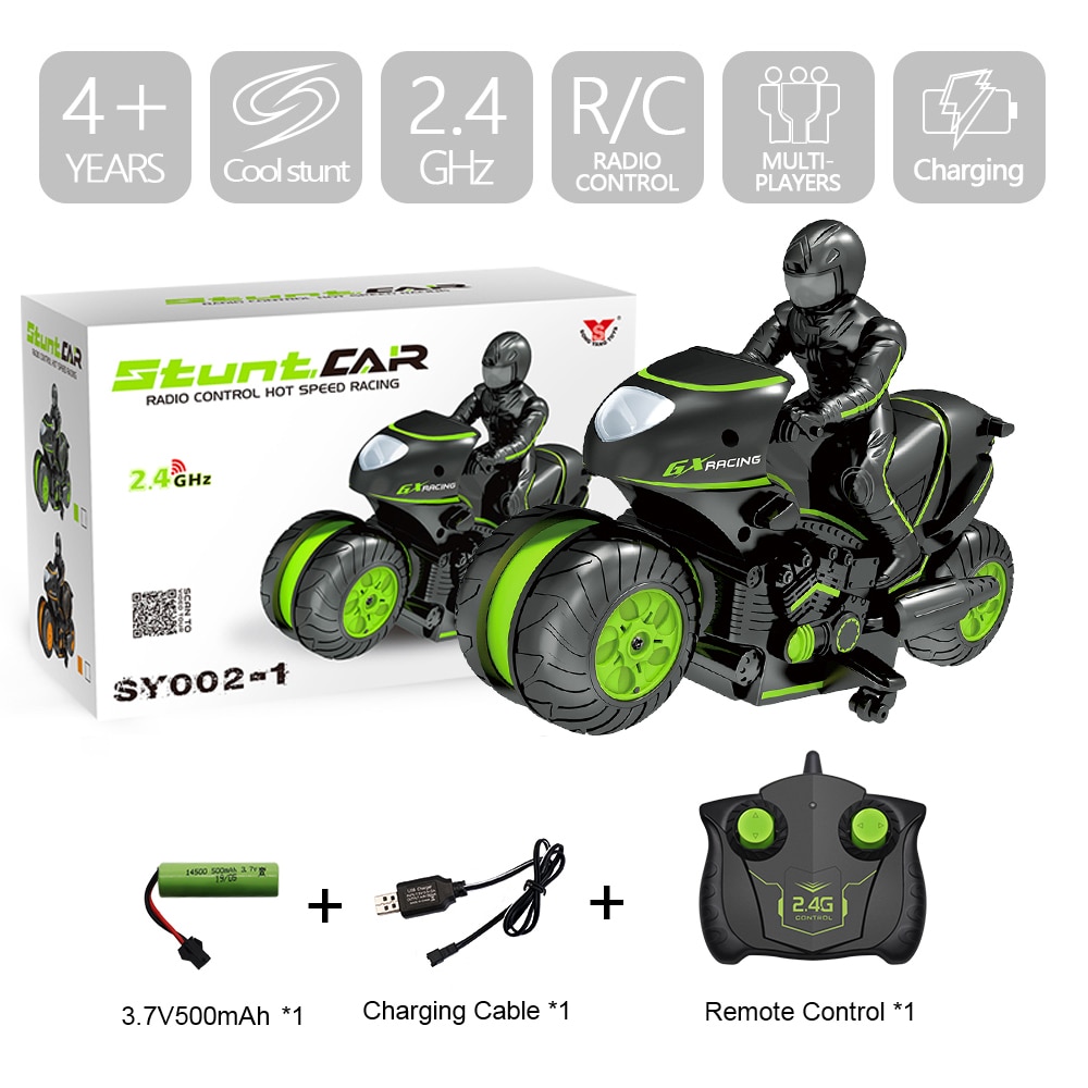Mini enfants moto électrique télécommande 2.4Ghz 360 rotation dérive haute vitesse escalade moteur jouets