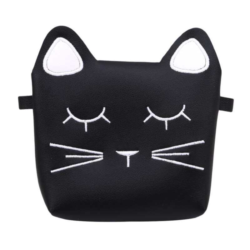 neue kinder Geldbörse Baby Katze Mini Schulter Tasche Niedliche Prinzessin Messenger Taschen Faux Wildleder Kleine Taschen Für kinder Mädchen: Black