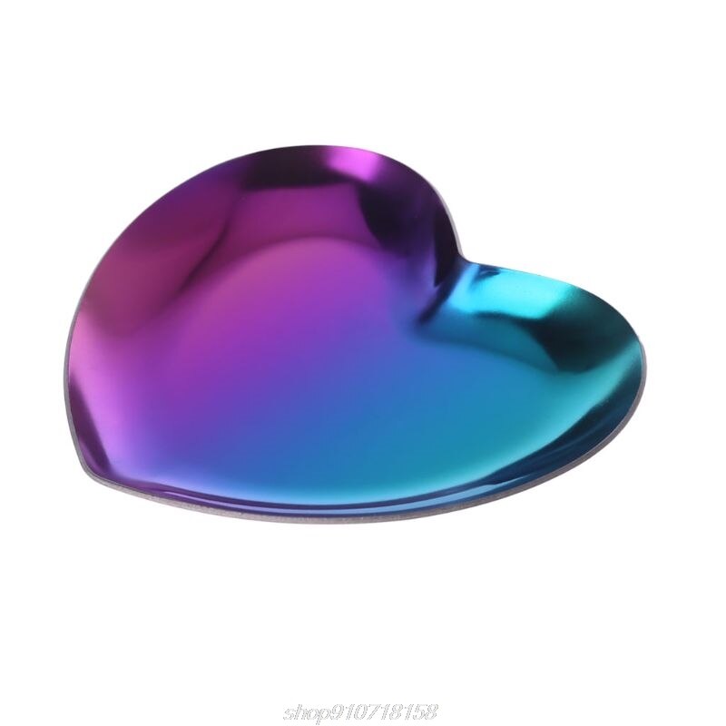 Hart Vorm Sieraden Ringen Houder Mold Schaaltje Opslag Lade Houder Cosmetische Organizer Rvs J27 21: 3