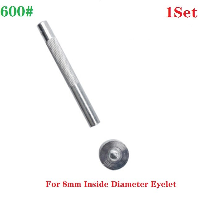 Tee itse nahkainen asennuspainike vahva ontto rei'itysläpivienti metallisilmukat hyvä kankaalle kenkä vaatteet nahka (3-20mm): 8 mm 600