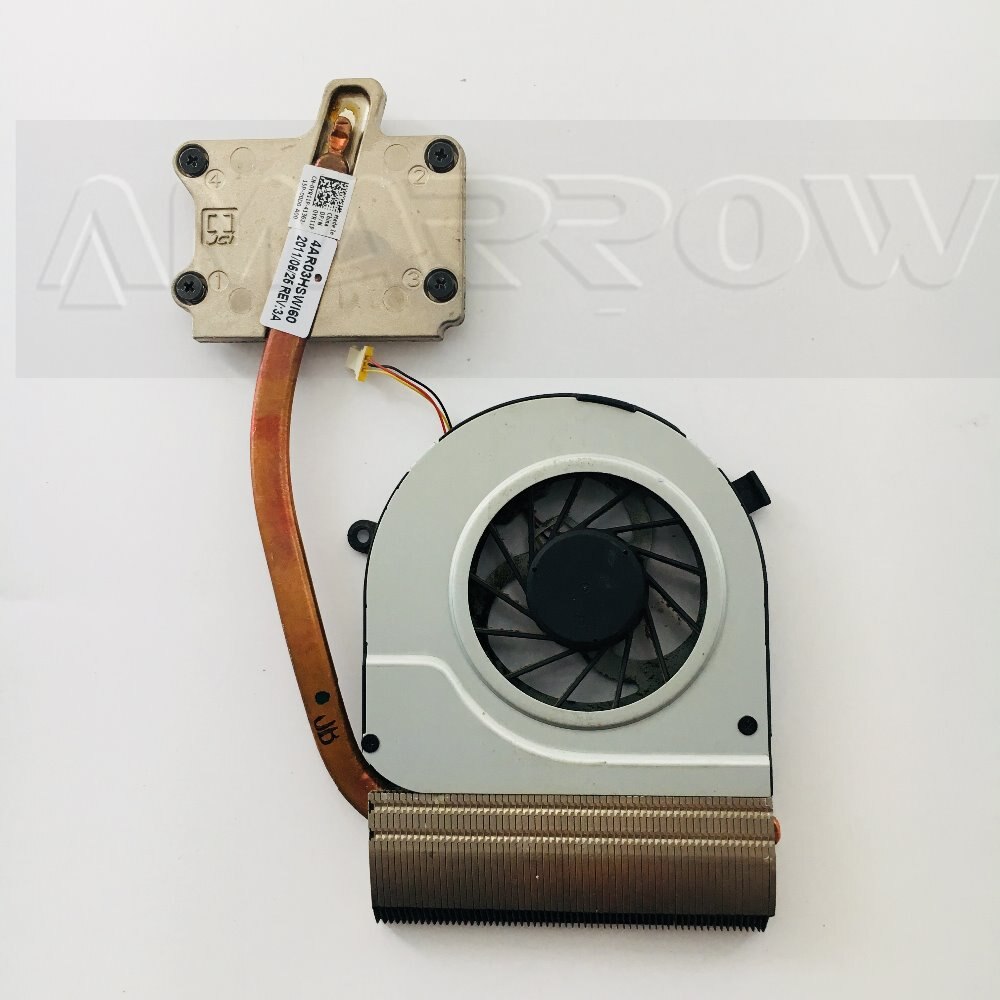 Original laptop heatsink cooling fan cpu cooler For DELL N7110 3750 V3750 CPU heatsink 0YR11P: heatsink and fan