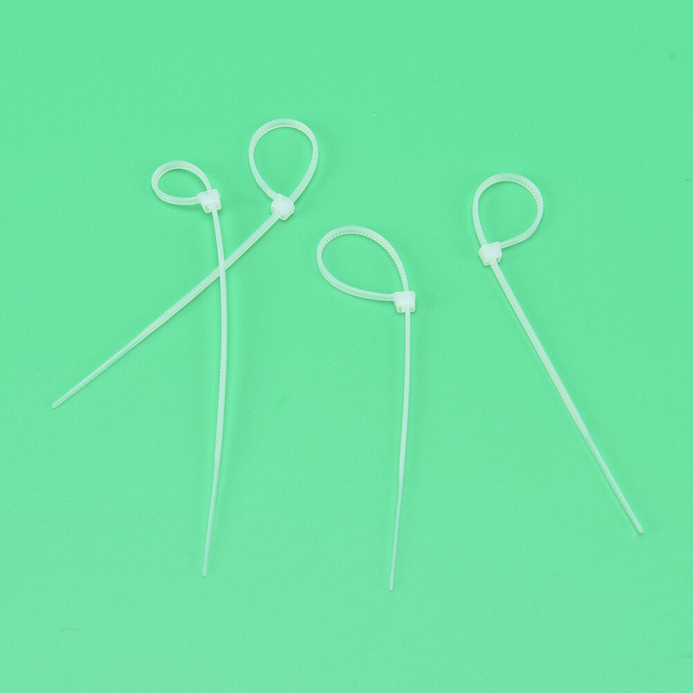 600 stuks/partij vaste kunststof band zelfborgende nylon kabelbinder band band voor draden 3*120mm: Default Title