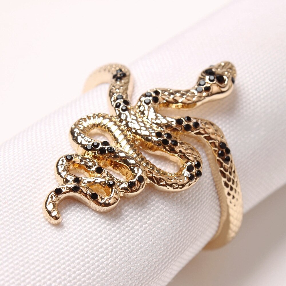 1PCS Metal Snake Shape Halloween Napkin Ring Halloween Easter Table Decoration Ornaments
