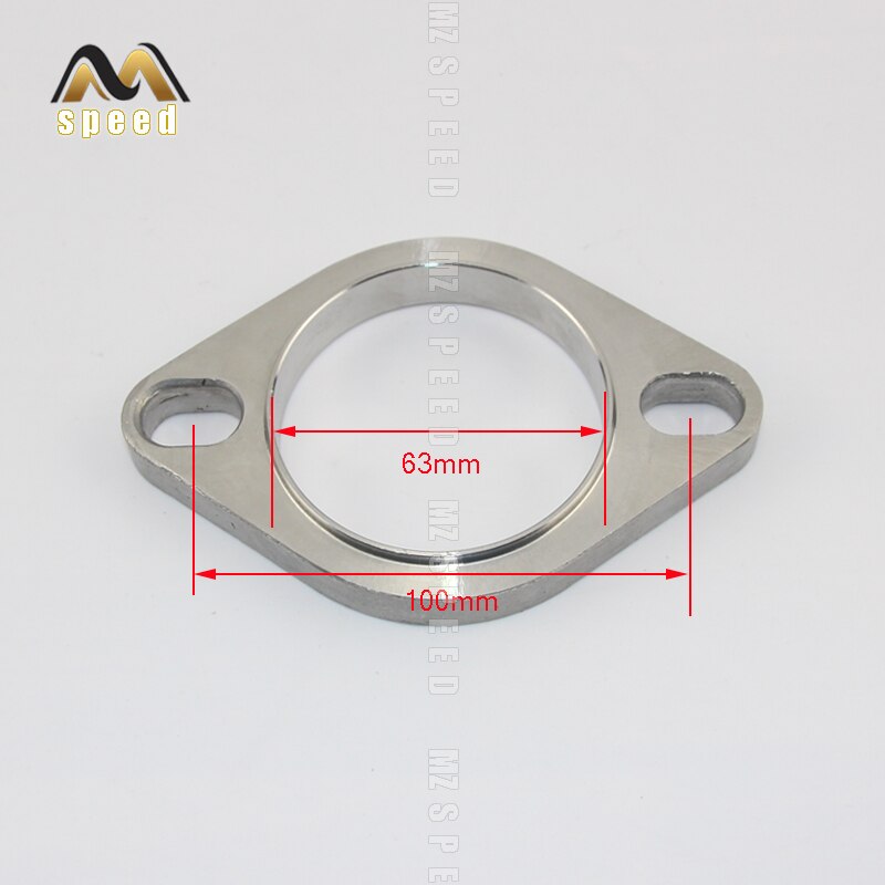 accessories Universal stainless steel exhaust muffler flange exhaust pipe connection 51mm 63mm 76mm joint: 63mm
