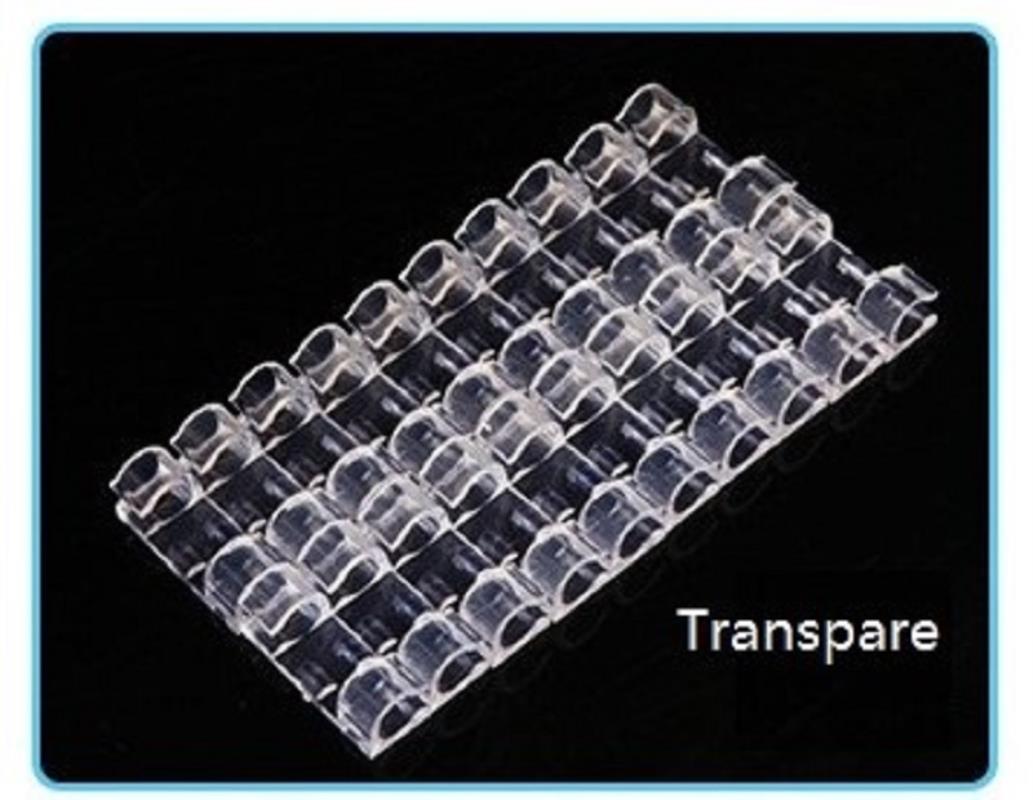 20Pc Desktop Muur Draad Bevestiging Draad Gesp Lijn Gesp Route Vaste Gesp Kabel Clip: Transparent