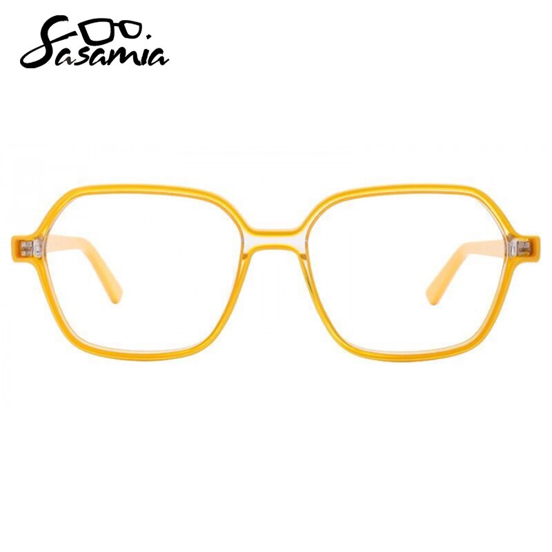 SASAMIA Square Glasses Frames for Female Optical Glasses Frames Spectacles Frames for Woman Eyewear glass green: WD4165C5