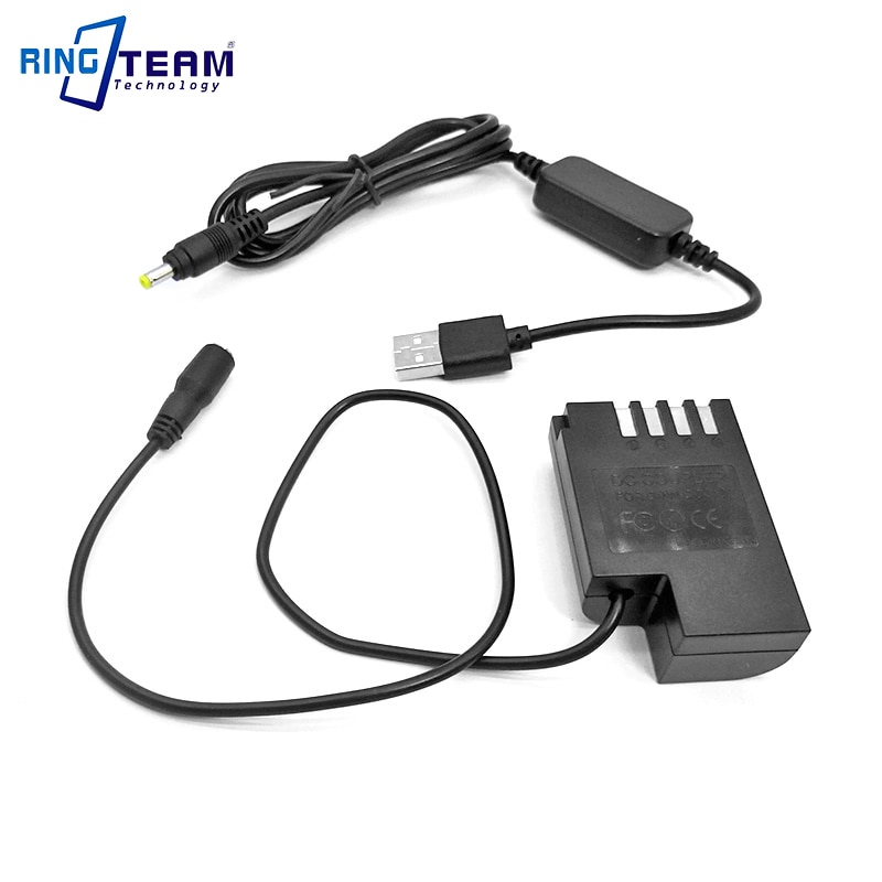DMW-BLF19E DMW DCC12 Koppeling + Power Bank USB Kabel Adapter voor Panasonic Lumix DMC-GH3 DMC-GH4 GH5 GH4 GH5s G9 Camera
