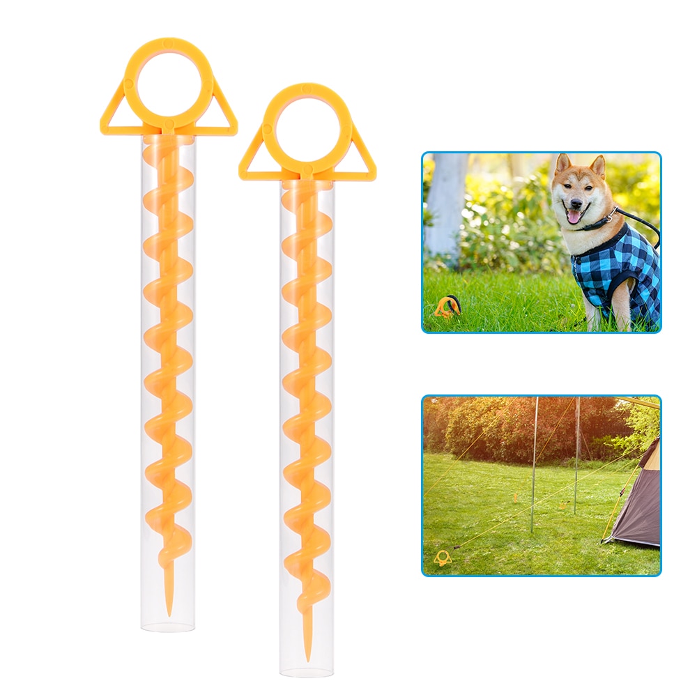 2 Stuks Outdoor Camping Trip Tent Peg Tent Nagels Grond Anker Schroef Nail Stakes Pinnen Plastic Zand Pinnen Reis Strand tent Stakes Pinnen