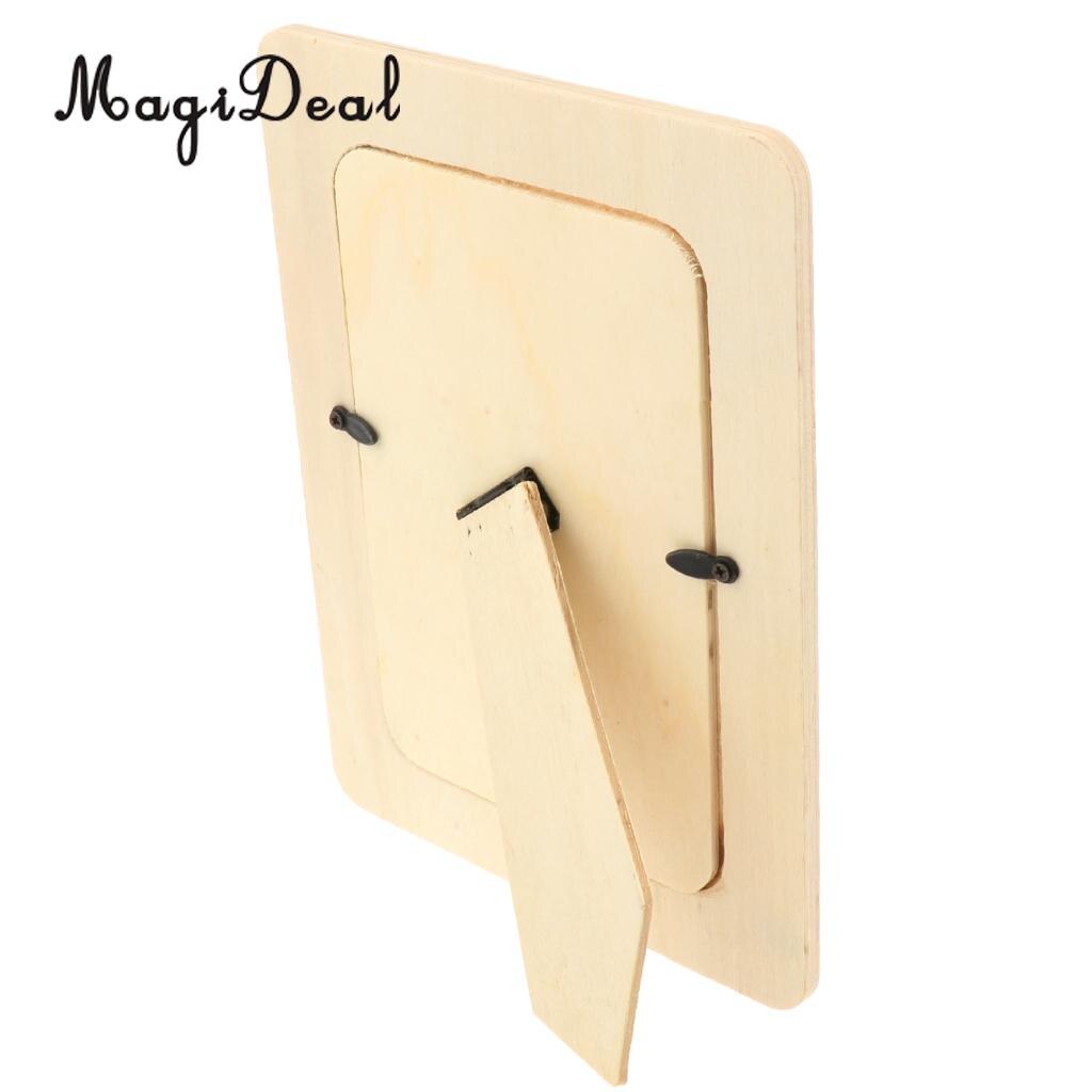 Unfinished Wooden Photo Frame Home Decor Wedding Baby Birthday Pictures Frames DIY Craft 19 x 14 cm