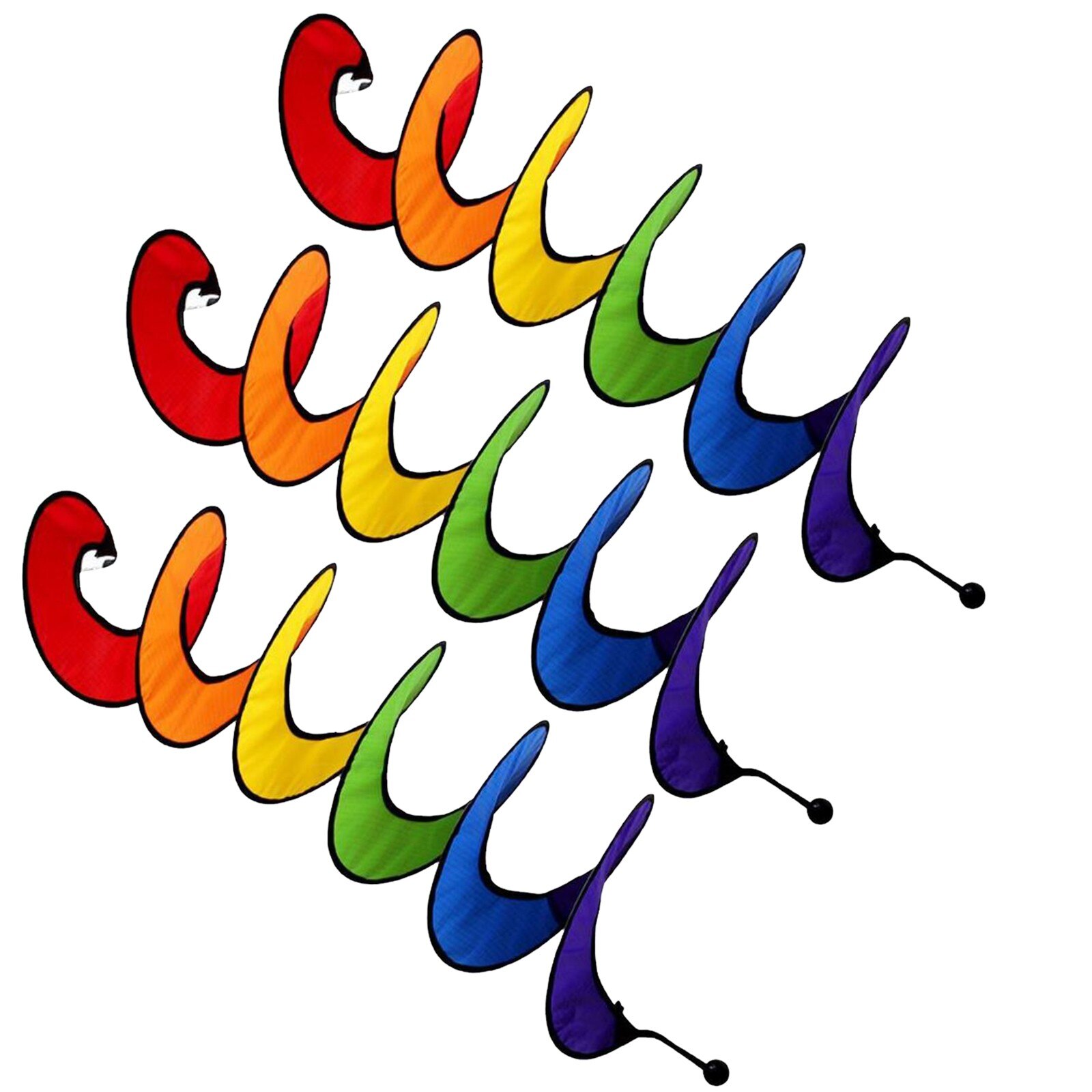 Colorful Hanging Rainbow Wind Twist Spinner Rainbo... – Grandado