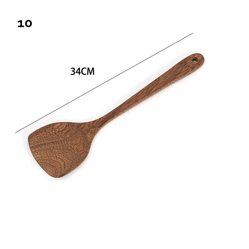 11 Styles Special Wooden Kitchen Tool Teak Spoon Colander Cooking SpoonS Nano Soup Skimmer Natural Wood Tableware: 10