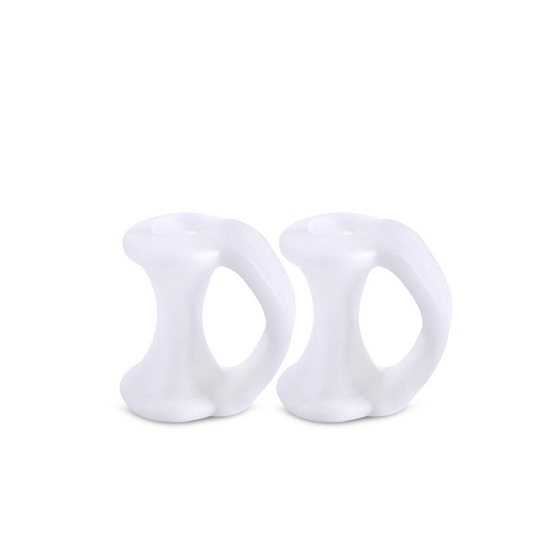 Tail Finger Ring Toe Divider Thumb Orthosis Eversion Separator Nursing Pad Toe Overlap Toe Separator: white