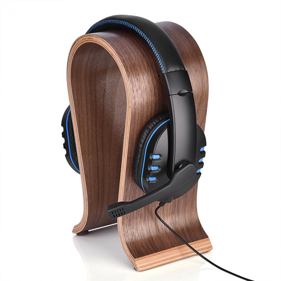 VBESTLIFE U bilden Holz Kopfhörer Stand Halfter Universal- für Sony Headset Schreibtisch Anzeige Regal Gestell KleiderbüGel Stand Halterung für AKG