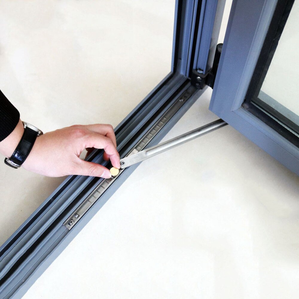 Door Stop Door Window Lock Windproof Safety Window Restrictor Child Safety Lock Stopper Sliding Door Security Sash Cabinet Lock