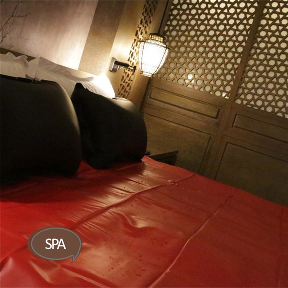 Bedding Sheet Waterproof PVC Adult Sexy Games Home Bedroom King Queen Size Bed Sheets Set